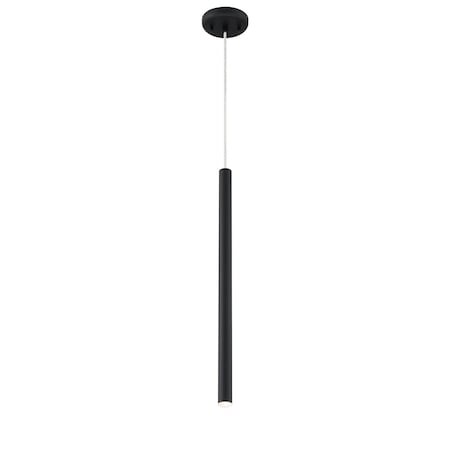 Z-Lite Forest 1 Light Mini Pendant, Matte black & Matt black 917MP24-MB-LED